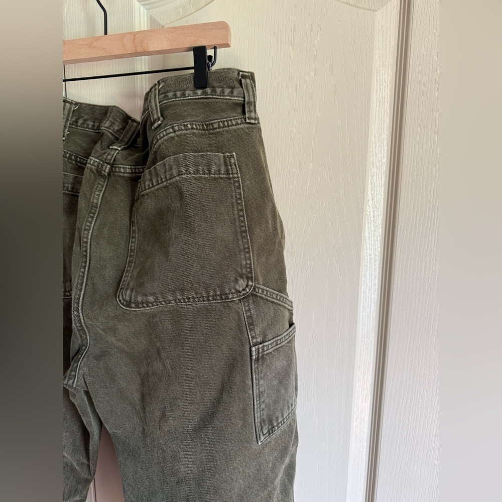 Men’s Abercrombie & Fitch Loose Fit Carpenter Jeans - Green - Picture 5 of 5